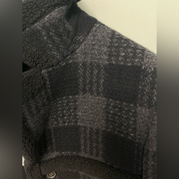 Brand-new w/tags JOHN VARVATOS Runway Blue/Black Plaid Faux Shearling 48 38 - Picture 12 of 12